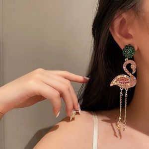 Gorgeous Flamingo Earrings - image 1